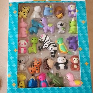 Pen Gear Eraser Safari Pals 25 Ct Bundle Collection Easter Birthday Gift